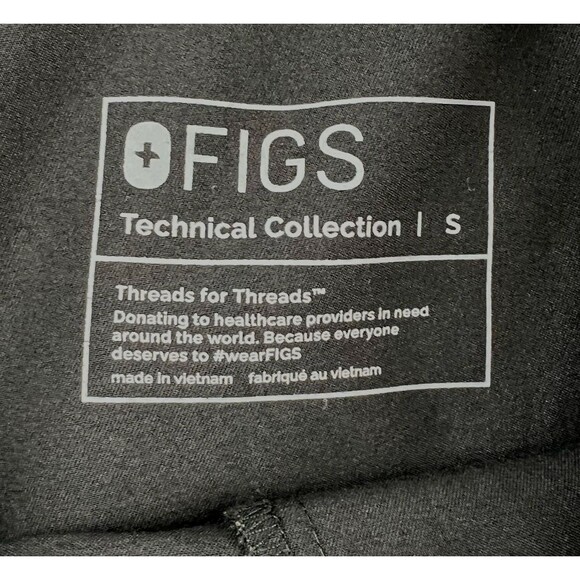 Figs Catarina Scrub Top and Kade Jogger Set Black Womens Size Small Nursing - Picture 13 of 14